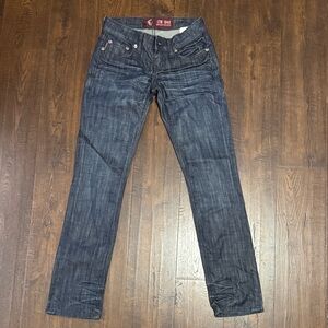 Classic Dark Blue Straight Leg Women's Jeans